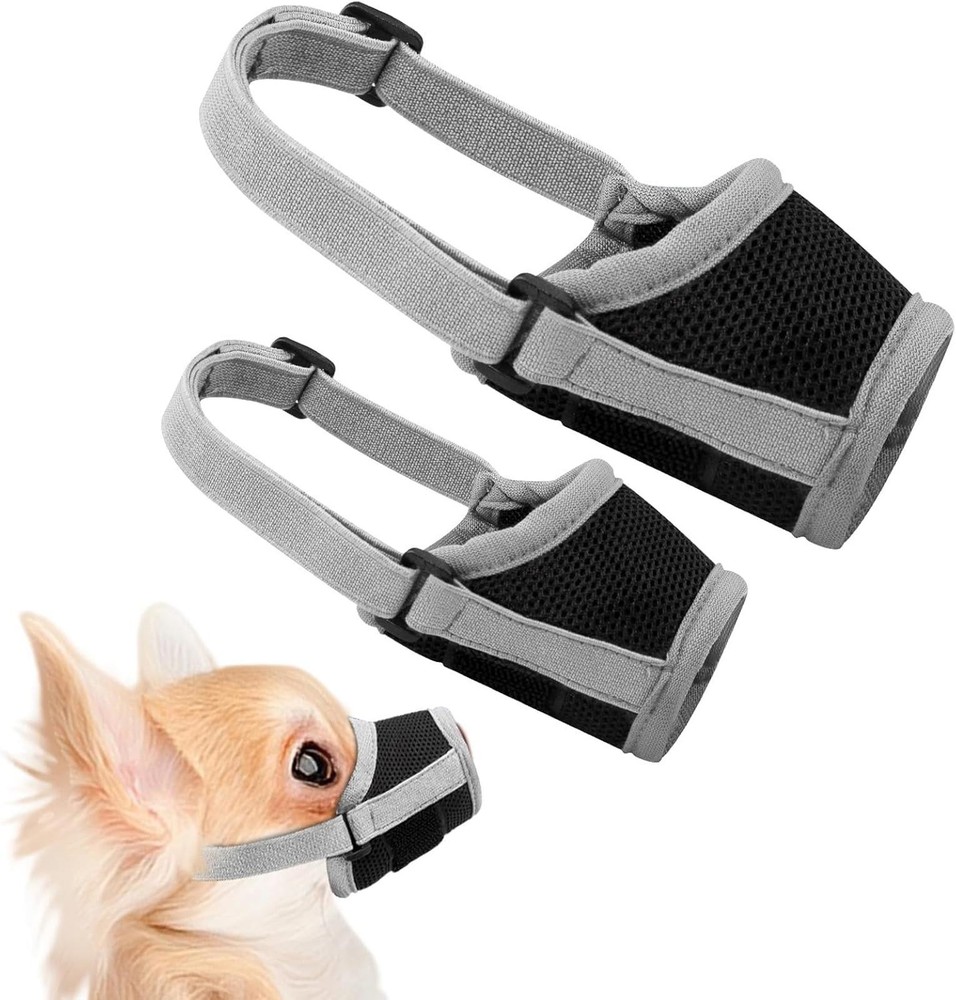 Dog Muzzle, Prevent Biting, Barking and Chewing Comfortable Mesh Soft Fabric