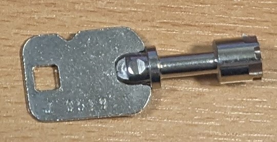 GREENWALD MONEY BOX REPLACEMENT KEY (SAME AS GW 8-166-1) CODED J0519