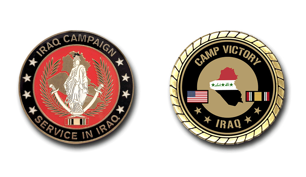 Camp Victory Iraq Service Challenge Coin