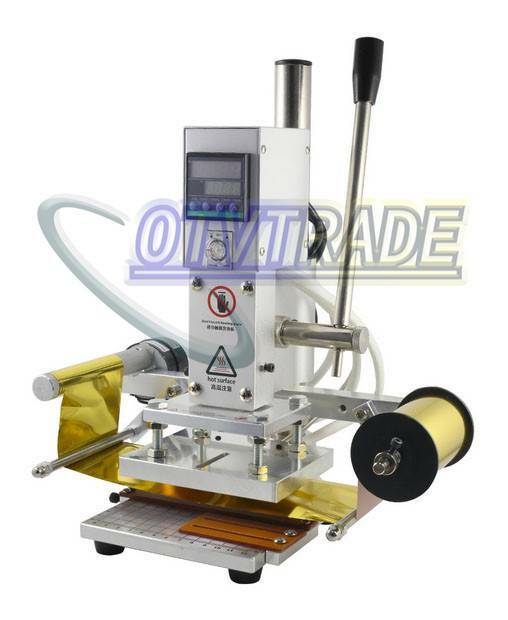 Hot Foil Leather Embossing Stamping Machine 10*13CM 110V Notebook Paper Bronzing