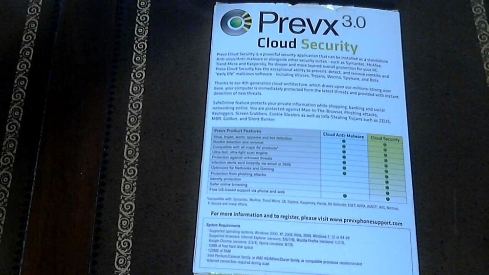 PREVX 3.0 CLOUD SECURITY