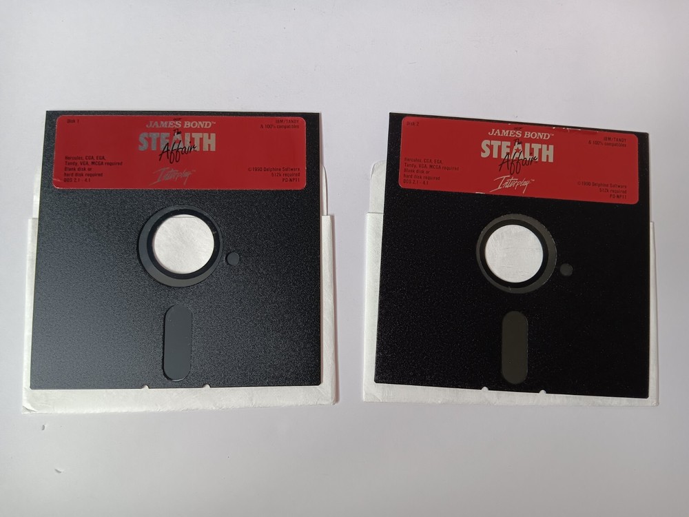 IBM/Tandy James Bond The Stealth Affair Computer Game Software UNTESTED