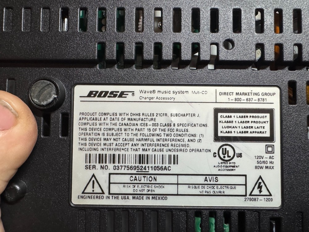 REFURBISHED Bose 3 Disc Multi-CD Changer for Wave Music System I & II