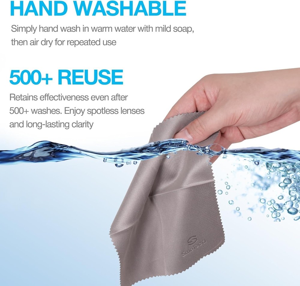 12-Pack Microfiber Lens Cleaning Cloths – Ultra-Soft, Scratch-Free, Assorted ...