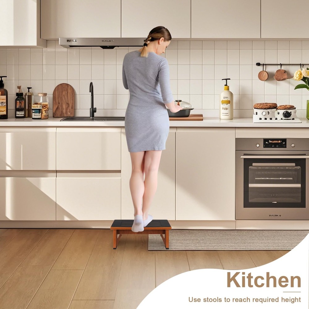Step Stool, Bed Steps for High Beds for Adults with Non-Slip Rubber Stepping ...