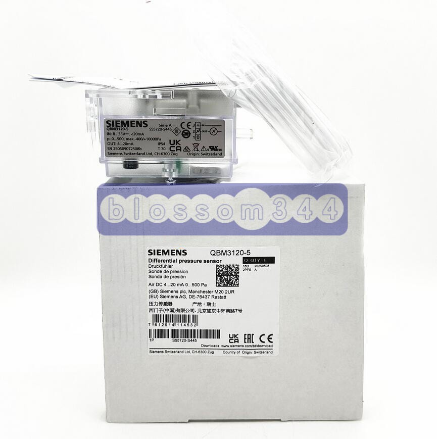 ONE Siemens QBM3120-5 difference pressure sensor New