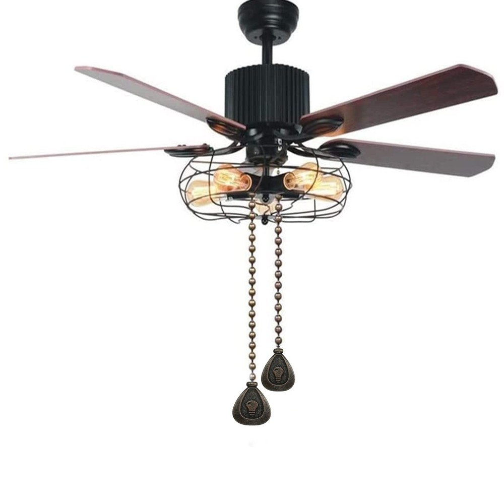 SUR-CIEL 4PCS Ceiling Fan Pull Chain, Chain 4PCS, Black Bronze