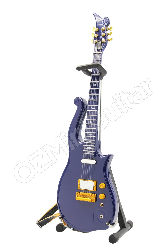 Miniature Guitar PRINCE Cloud Blue & Strap