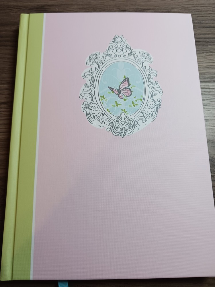 Beautiful Victorian Style Journal, Hardback, lined, pale pink