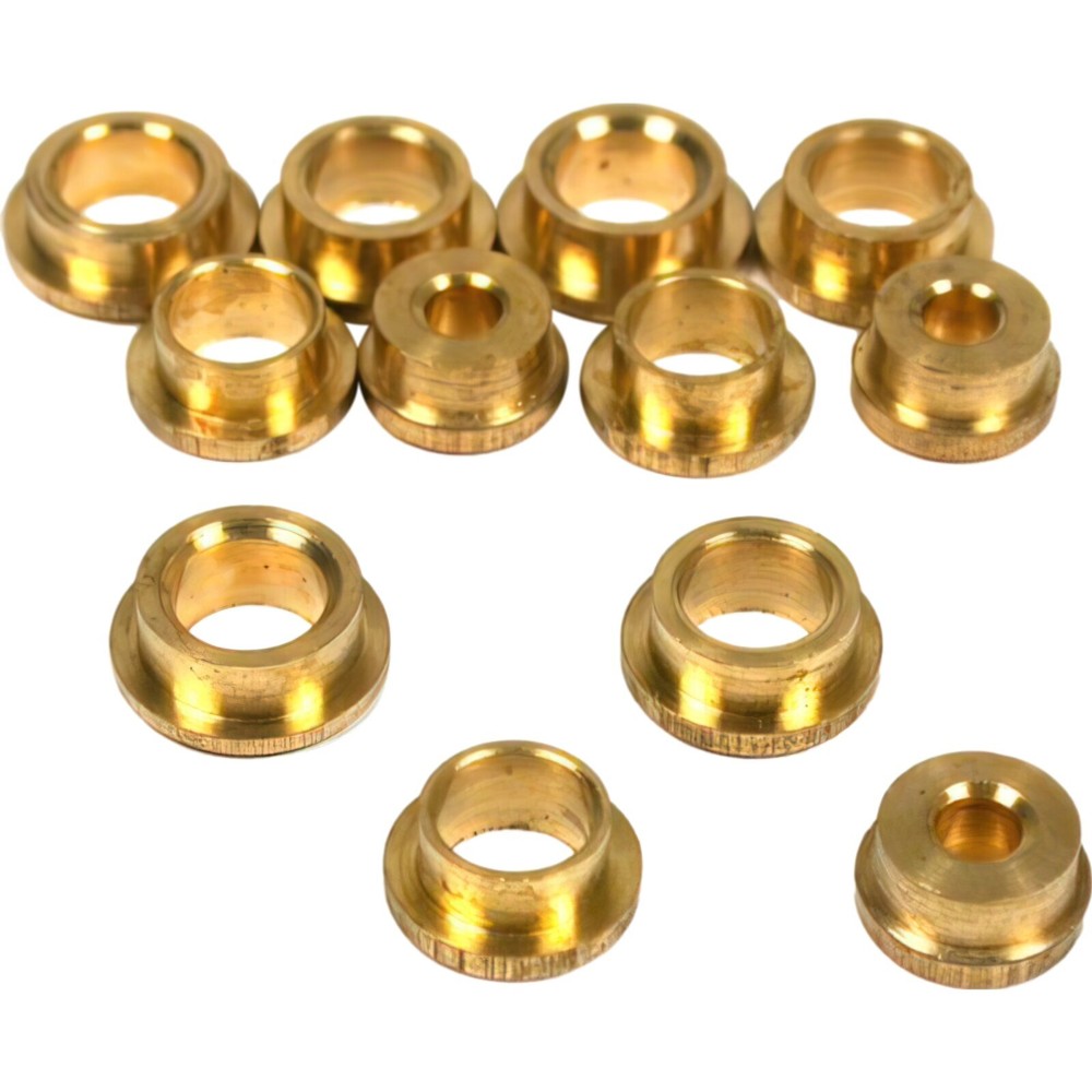 12 Assorted Brass Pivot Bushings Clock Repair