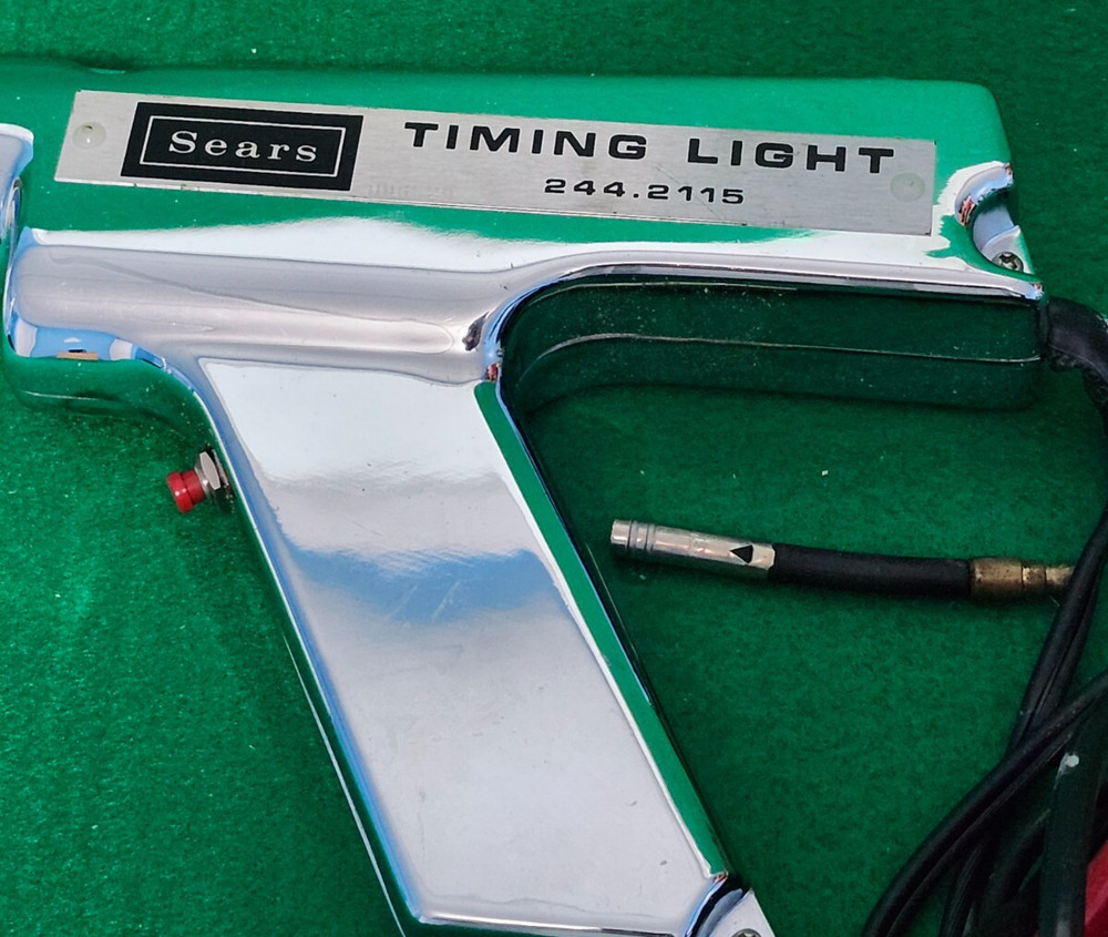 VINTAGE Sears Chrome Power Auto Timing Light 244.2115