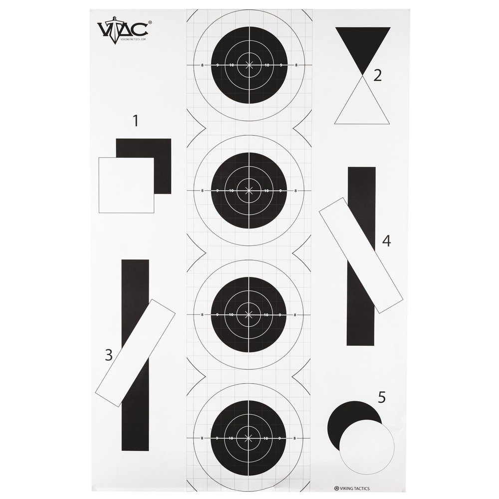 Action Target VTAC-P Viking Tactics Double Sided Training Target 100 Pack 23x35