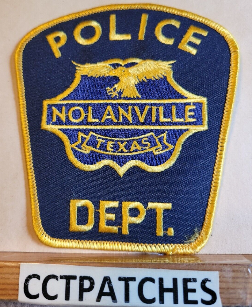 NOLANVILLE, TEXAS POLICE SHOULDER PATCH TX