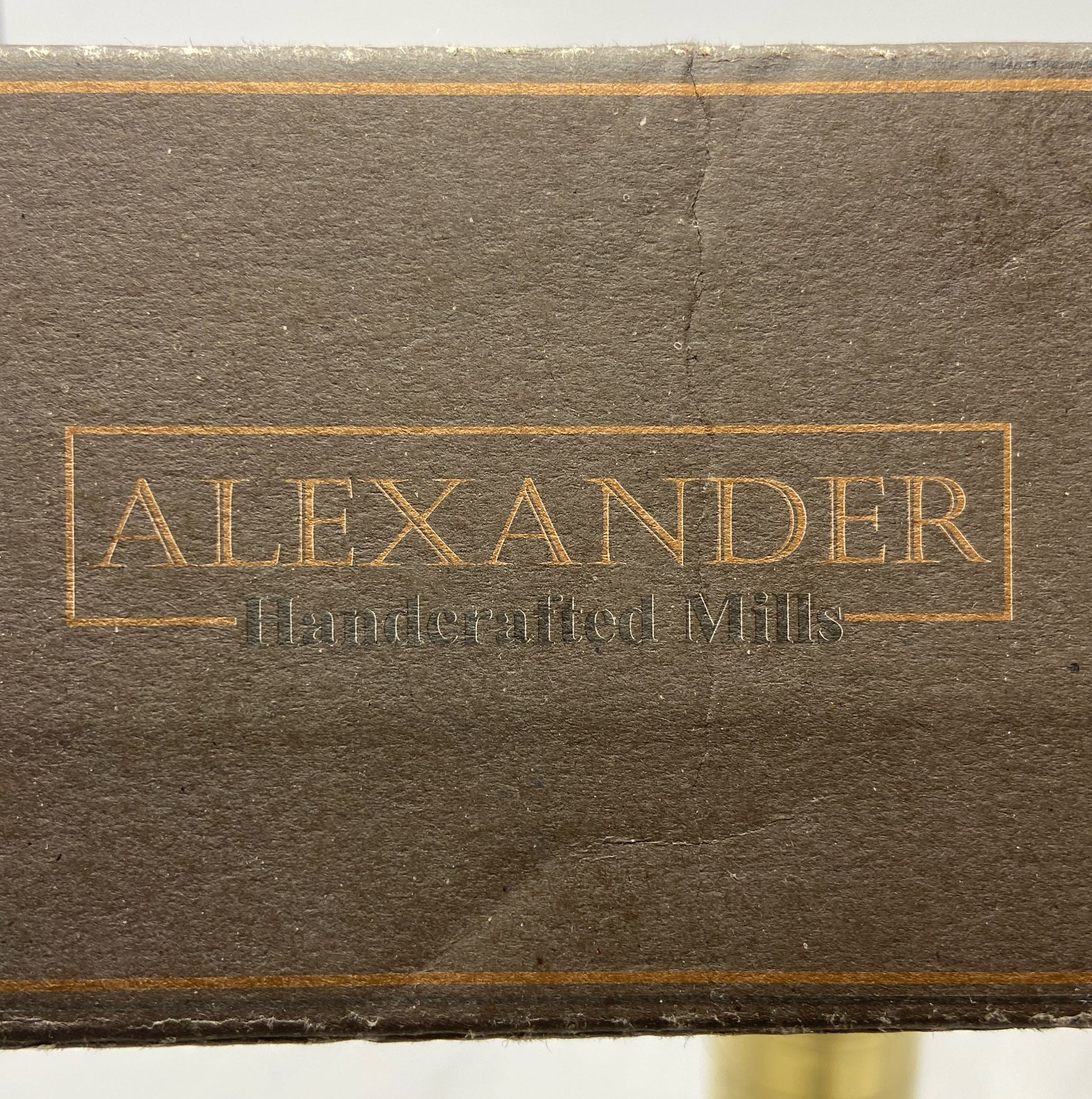 Alexander Home Original Greek Pepper Mill - 9-Inch Brass Manual Grinder