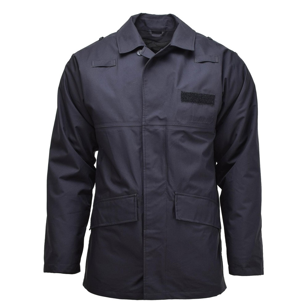 Original British Military Rain Jacket Waterproof Lined Coat Black