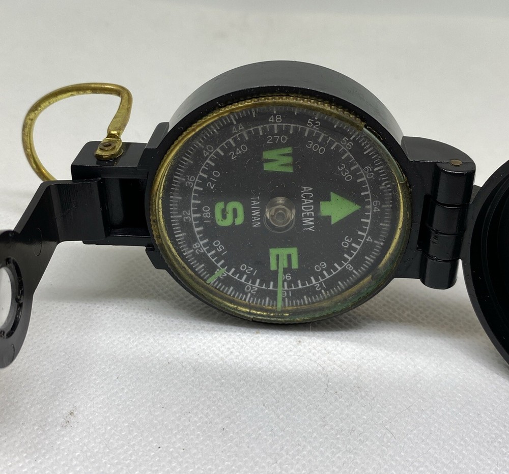 2” Vintage Engineer Lensatic Academy Compass