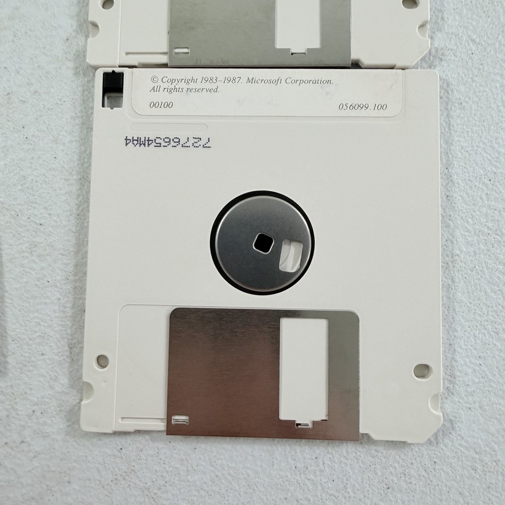 Vintage Microsoft Mouse & Paintbrush 3.5” Floppy 1987