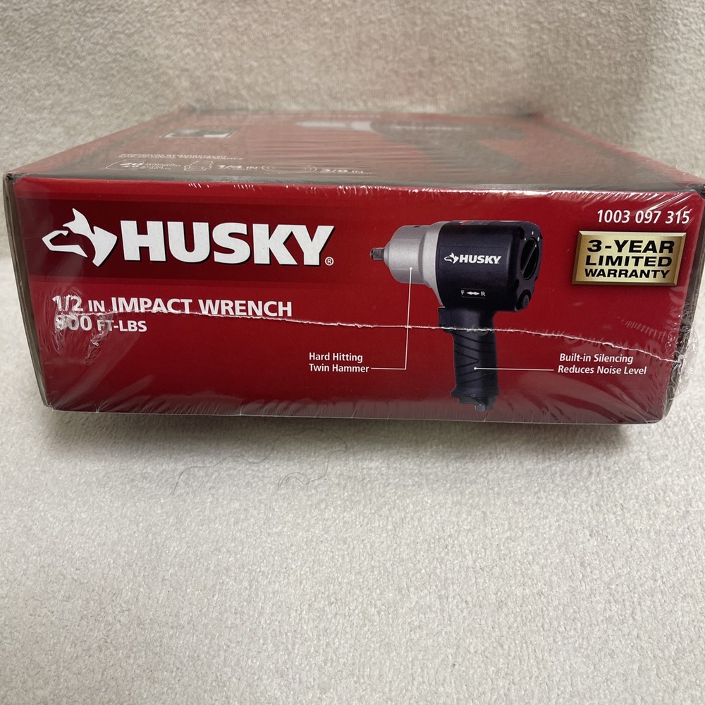 Husky H4480 1/2" Impact Wrench - Black