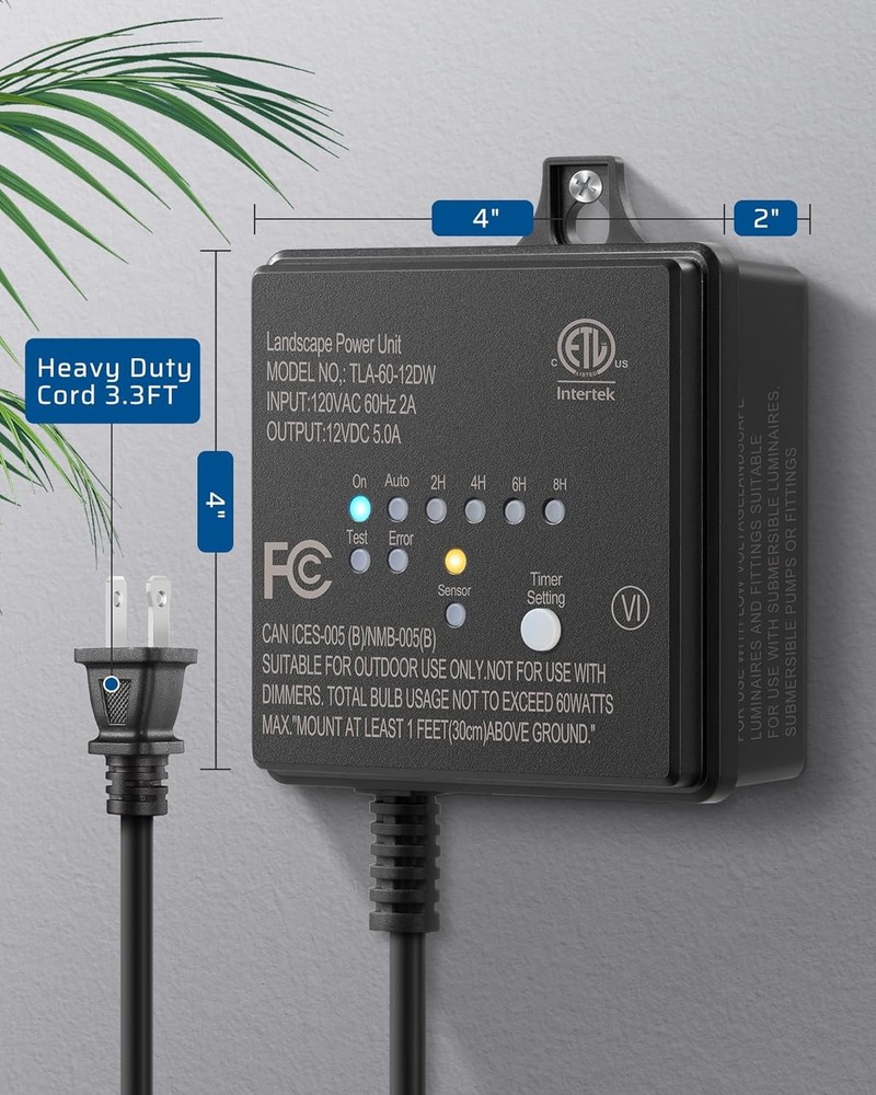 Energy-Saving Low Voltage Transformer for LED Yard Lights