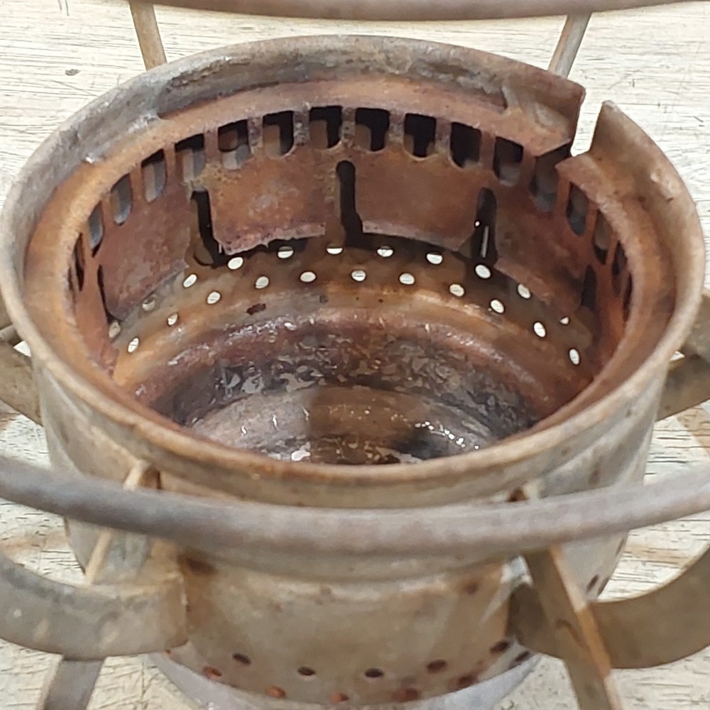 Dietz 39 Steel Clad Lantern - Frame and Ventilator - Surface Rust inside