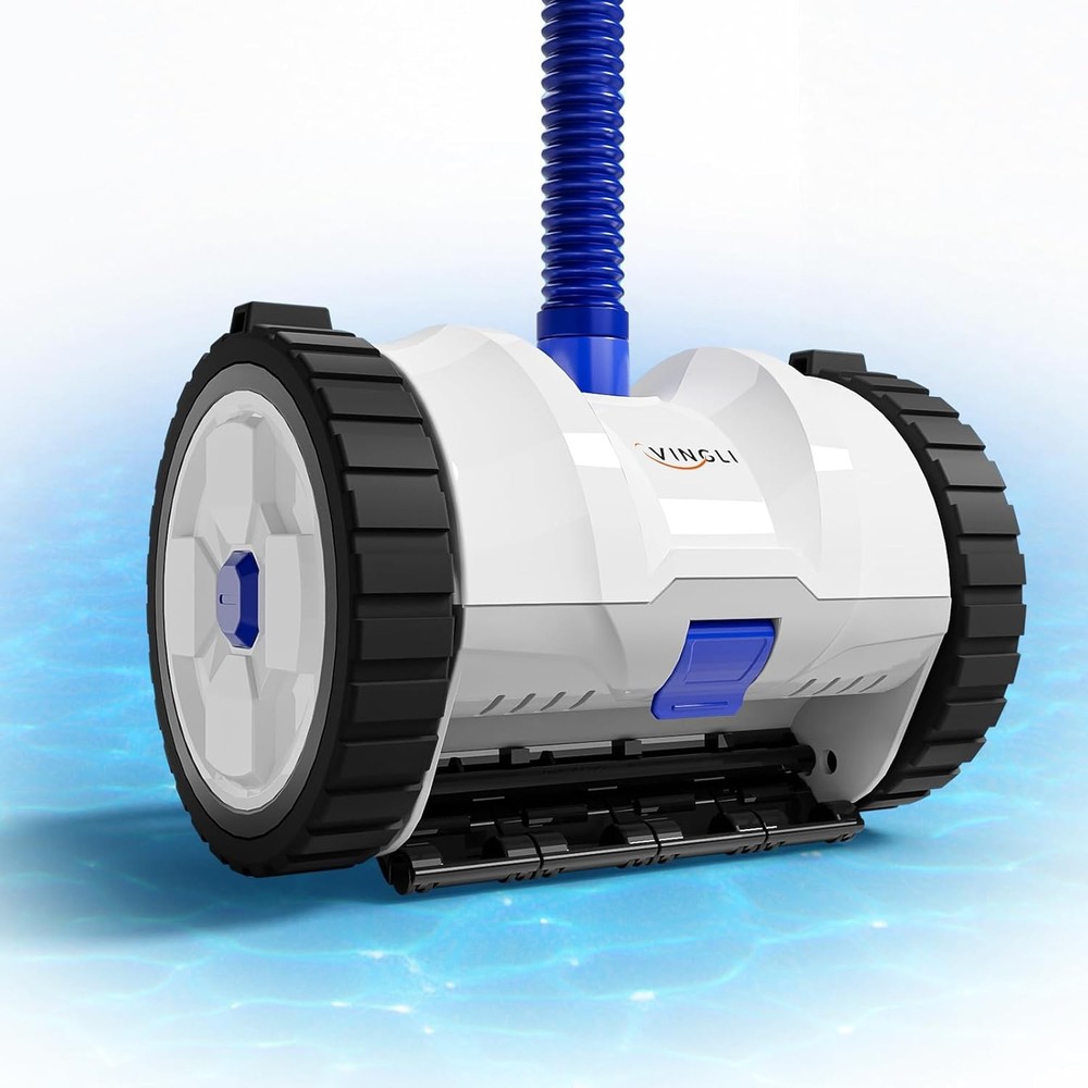 (2025 Upgrade) Automatic Suction-Side Pool Vacuum Cleaner Powerful Wall-Climbi