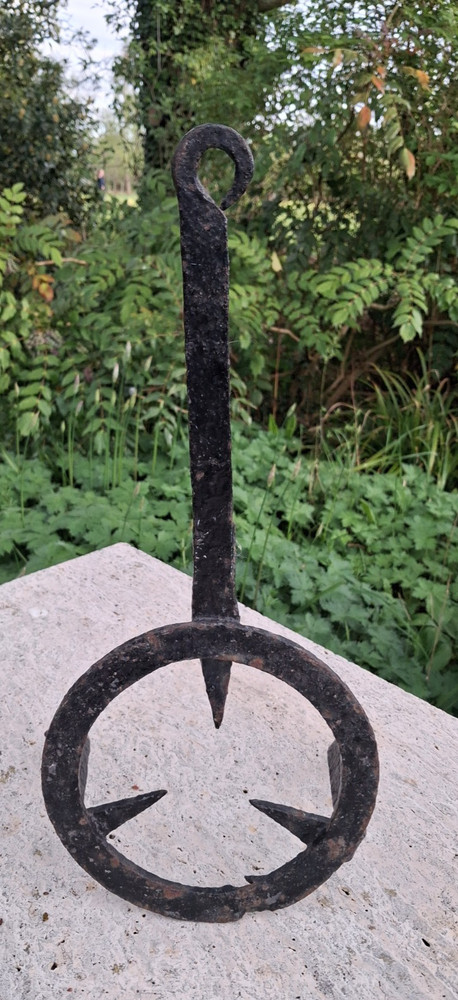 Antique Hearth Trivet, Wrought Iron