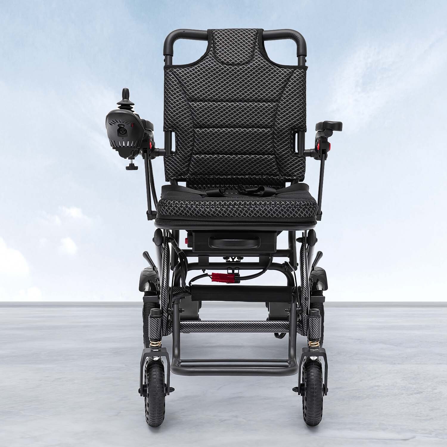 Used Foldable Electric Wheelchairs Intelligent Lightweight For Airline Seniors