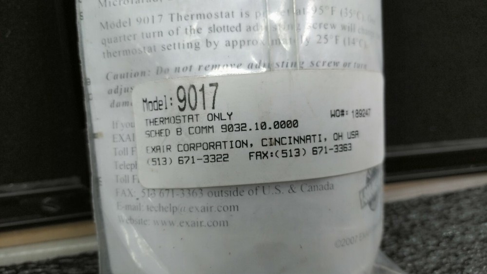 EXAIR Model 9017 Thermostat