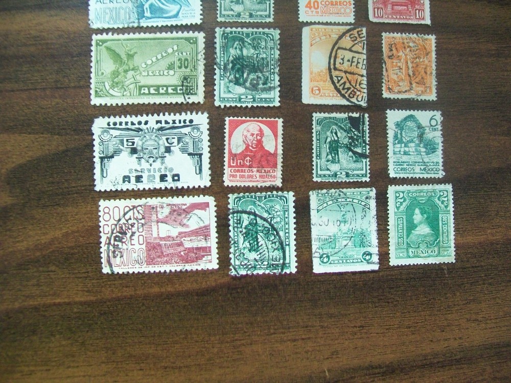 Mexico Postage Stamps - Mexico - Vintage - 20 Various Stamps (736)