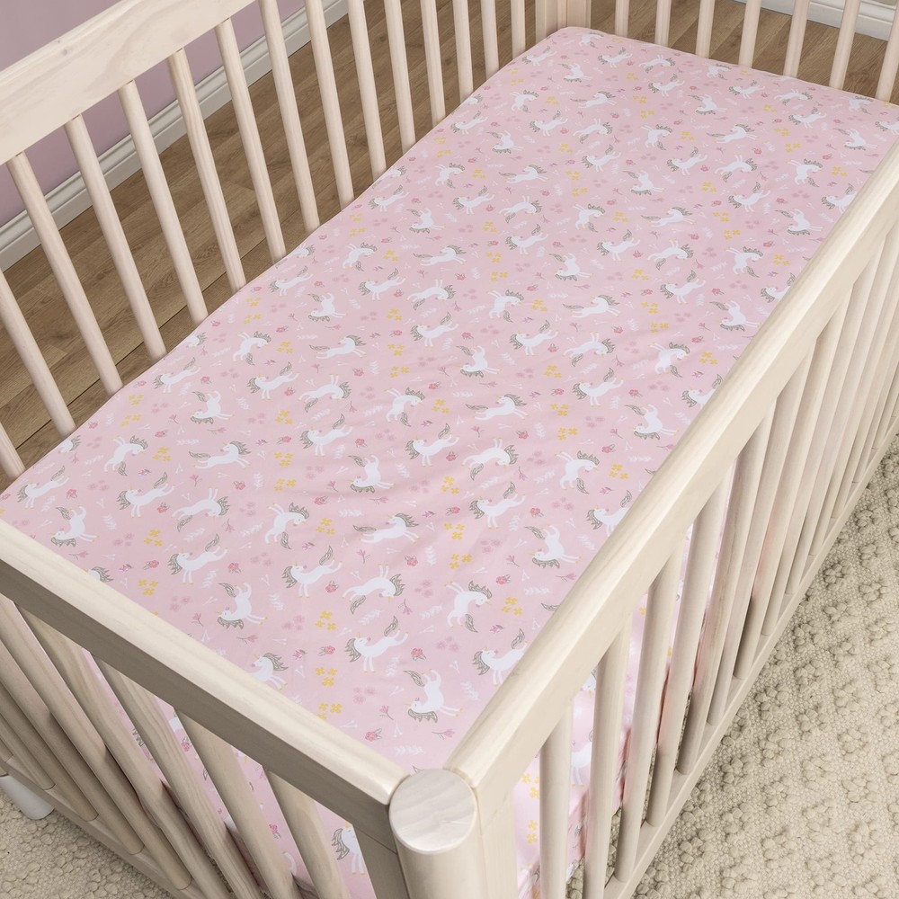 Mystical Dreams Crib Sheet Set 2 Pack Microfiber Fitted 28x52" Elasticized