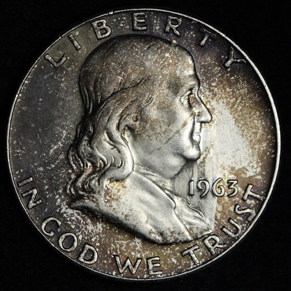 1963-D Franklin Silver Half Dollar BU *UNCIRCULATED* MS E360 VDCR