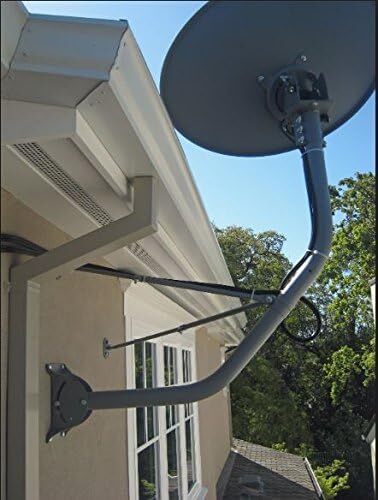 SatelliteSale Under Eave Mount 2" O.D. Heavy Duty Mounting Mast