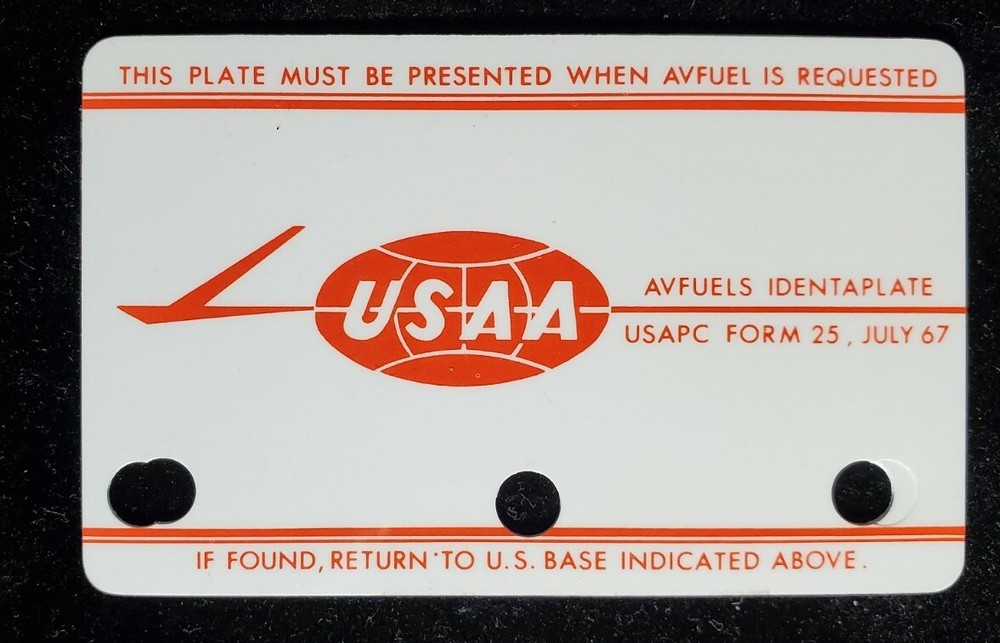 USAA Avfuels sample charge card ~ exp ? ~ our cb732