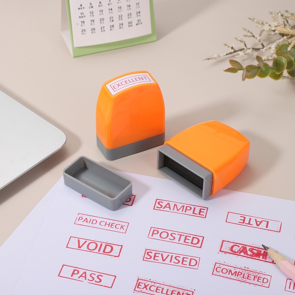 Void Notice Stamp Self Inking, Office Stamps Pre Inked, Orange