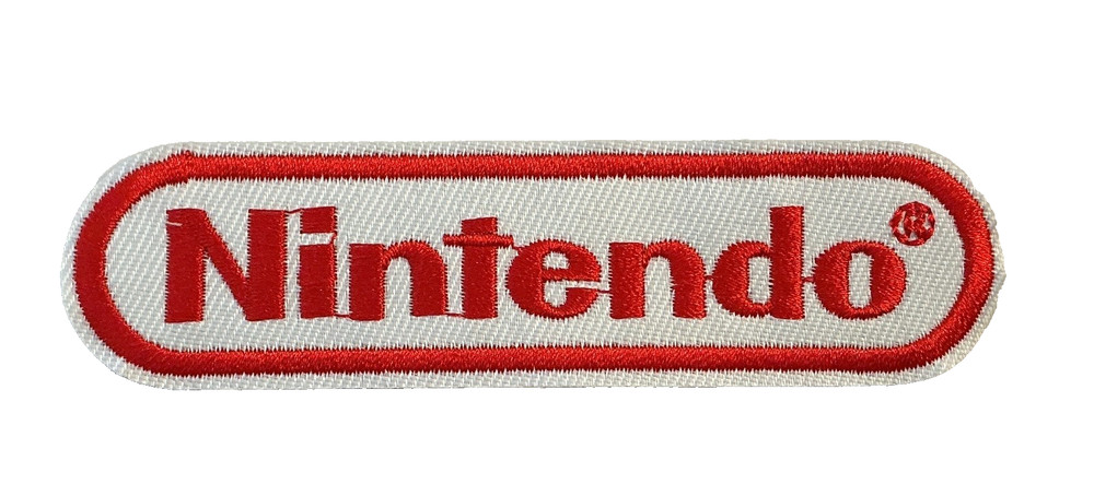 NINTENDO - VIDEO GAME LOGO - EMBROIDERED IRON-ON PATCH
