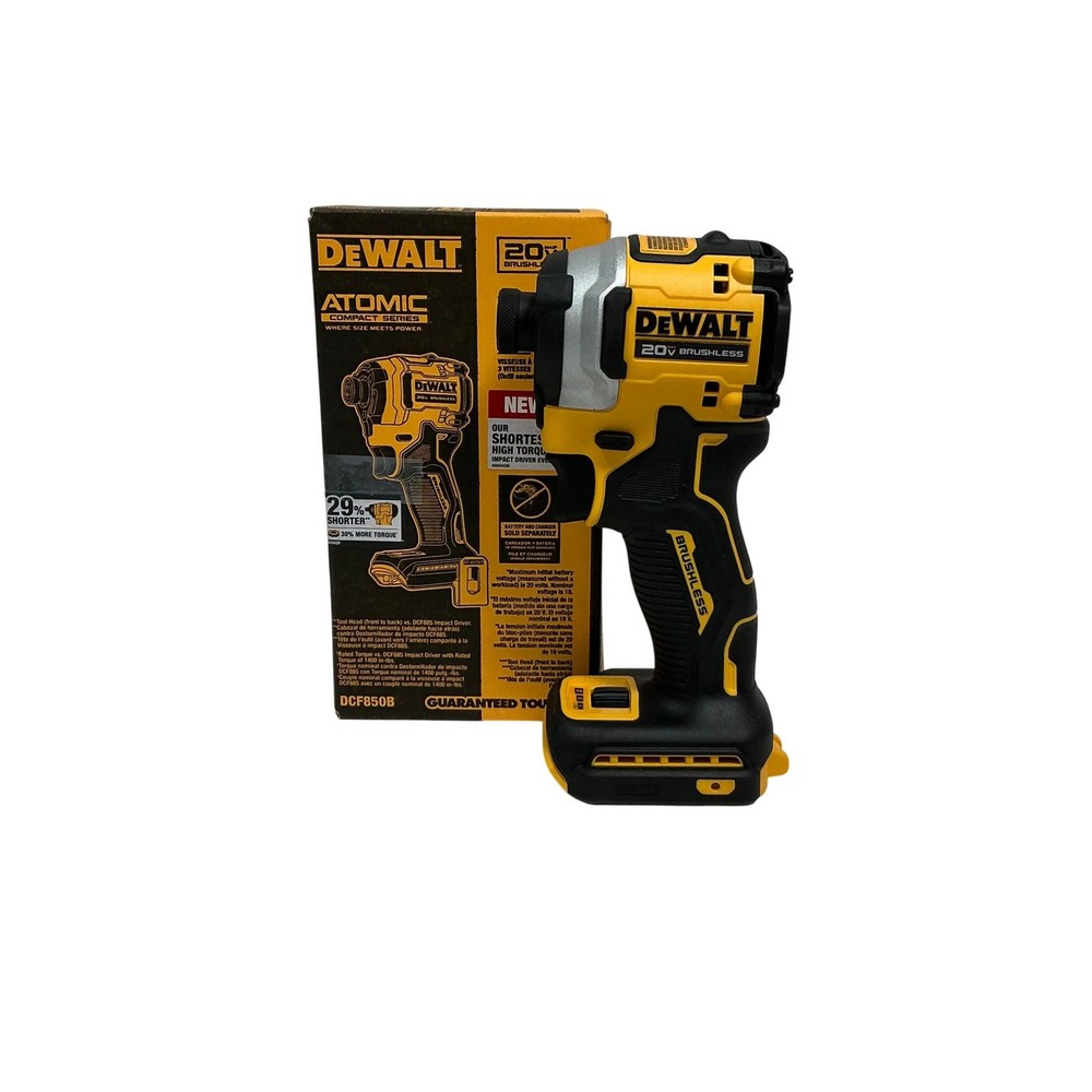 DeWalt DCF850B ATOMIC 20V MAX Brushless Compact 1/4" Cordless Impact Driver