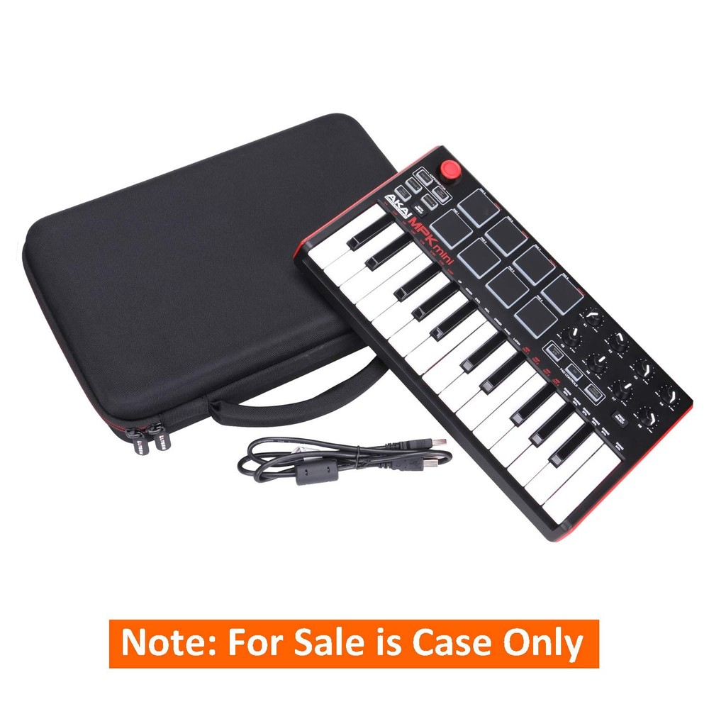 LTGEM Case Compatible with Akai Professional MPK Mini MK3 / Black