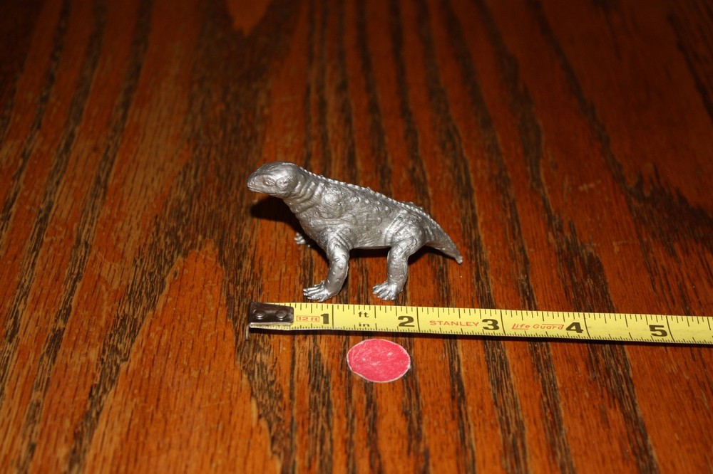 Vintage MPC Silver Moschops Dinosaur - Marx