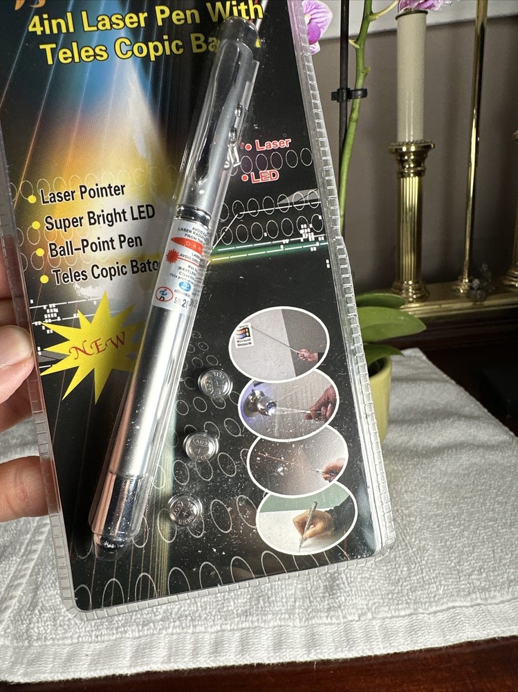 NEW 4in1 Laser Pointer PEN +Teles Copic Baton NEW Sealed