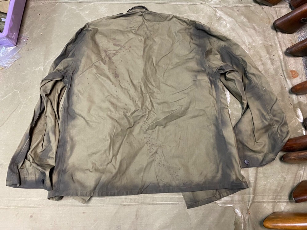 WWII US ARMY HBT COMBAT FIELD JACKET-SIZE SMALL 38R