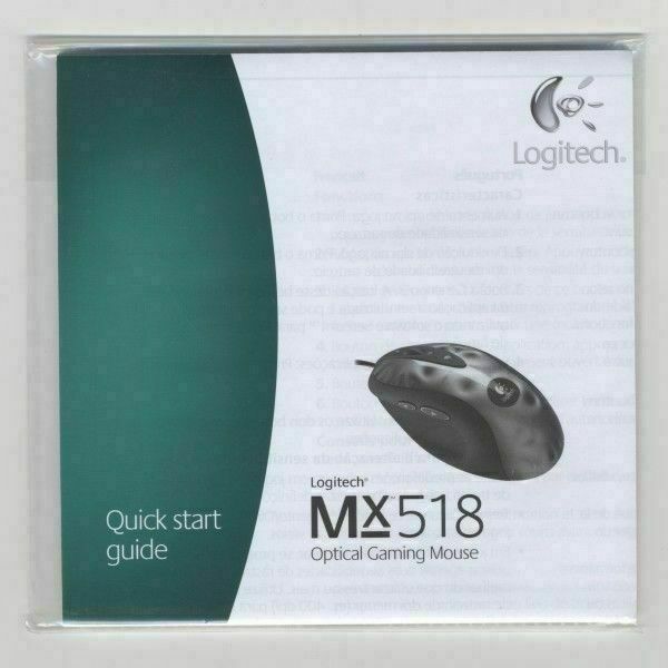 Logitech MX518 Optical Gaming Mouse SetPoint 4.24a Windows Drivers CD User Guide