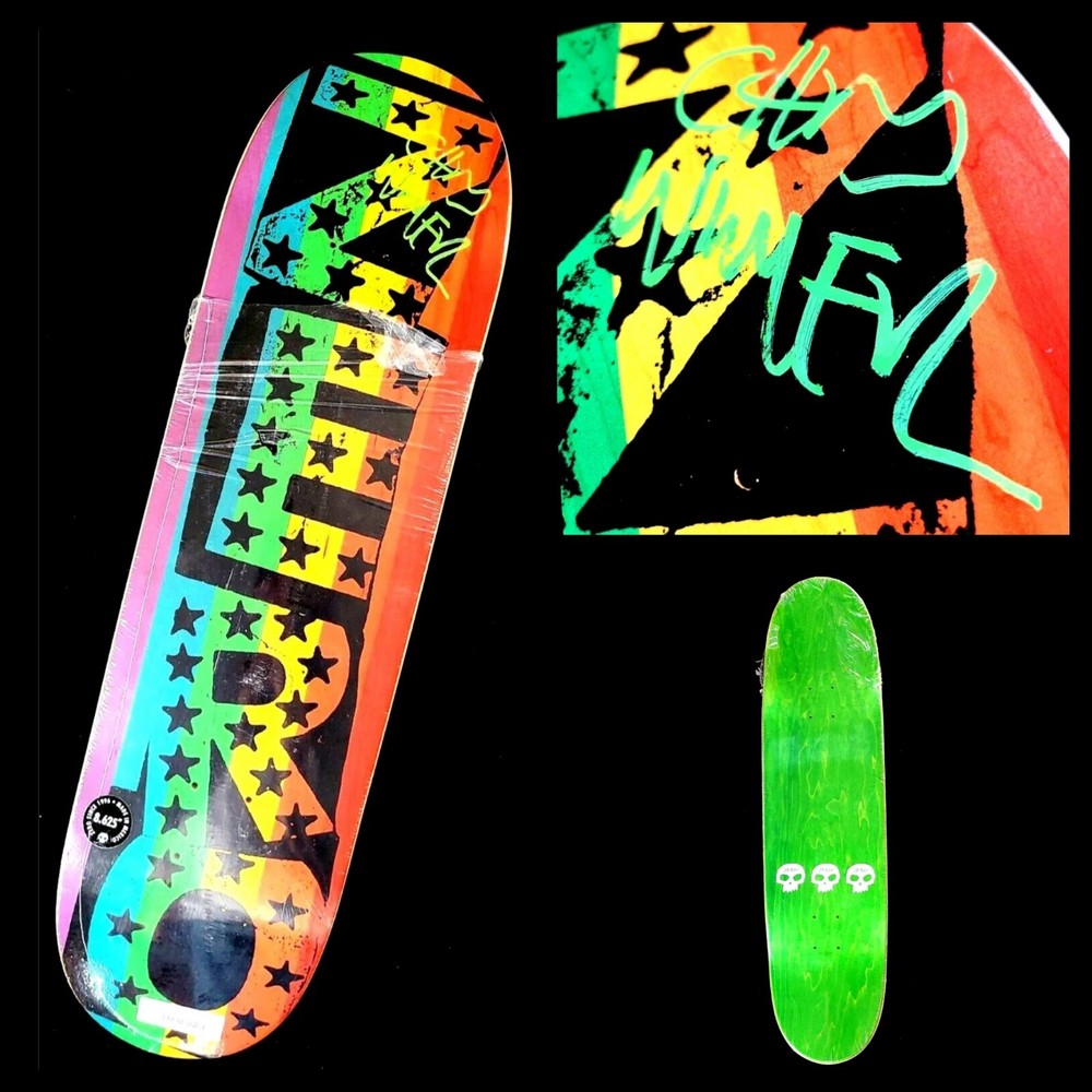 Chris Wimer Signed Punk Pride Zero Autograph Skateboard Egg Shaped 8.625" Deck