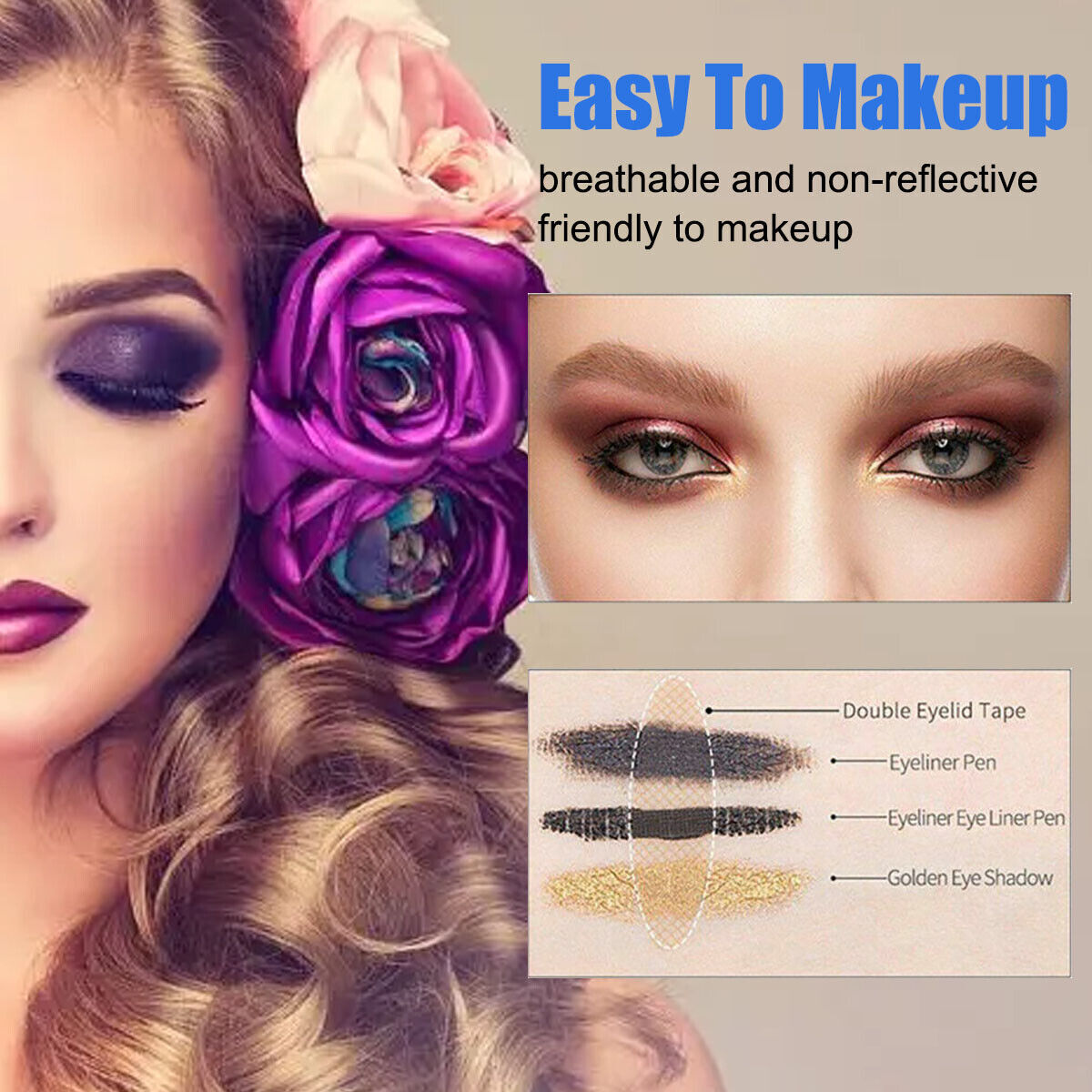 Double Eyelid Tape Invisible Adhesive Eye Lift Strips Makeup Lace Sticker 360pcs