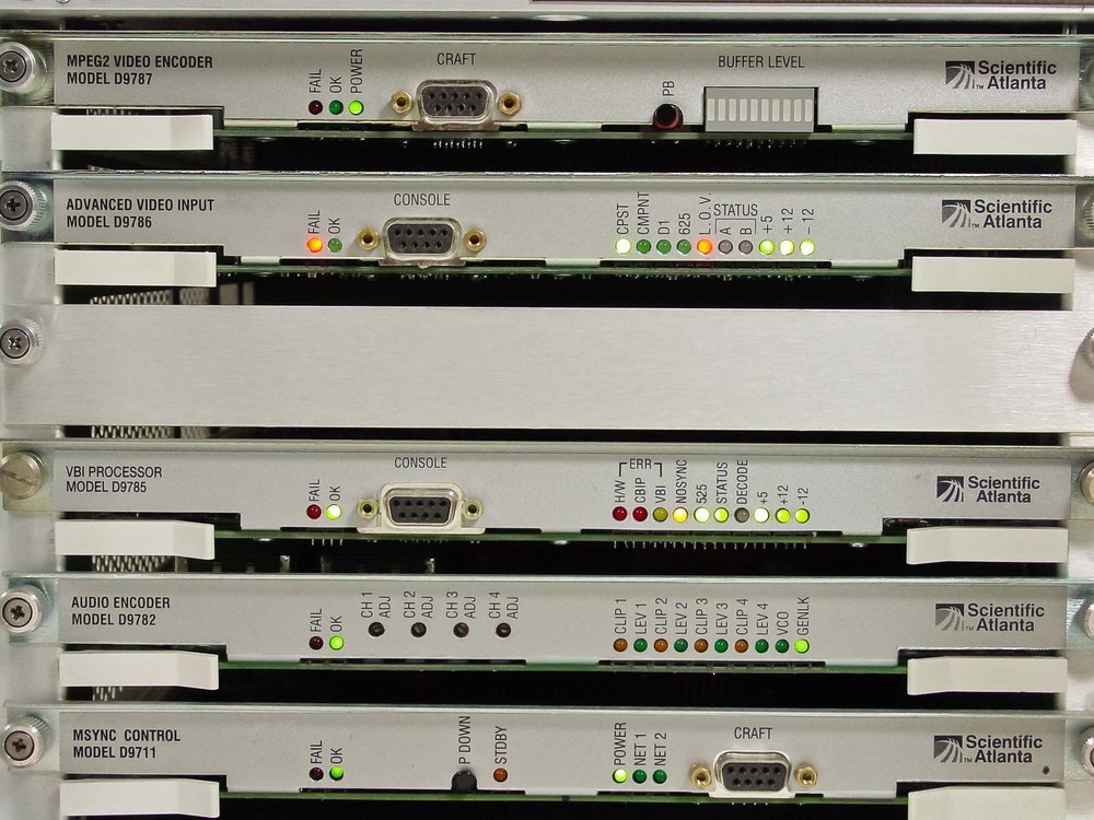 Scientific Atlanta D-9110 PowerVu Digital Video Encoder w/ 5 Modules