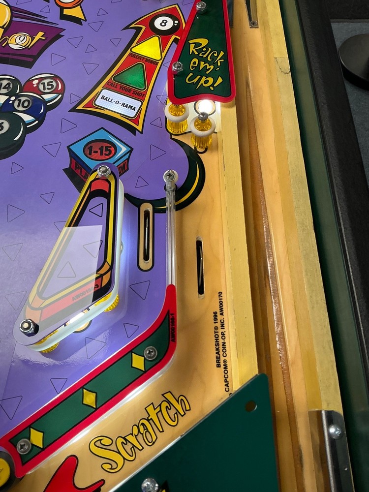 Refurbished Capcom Breakshot Pinball Machine Pool Themed