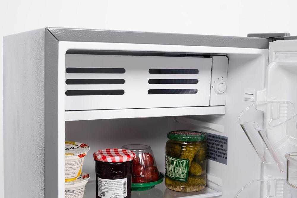 Frigidaire Mini Refrigerator 3.2 Cu Ft Reversible Door Adjustable Temp (Grey)