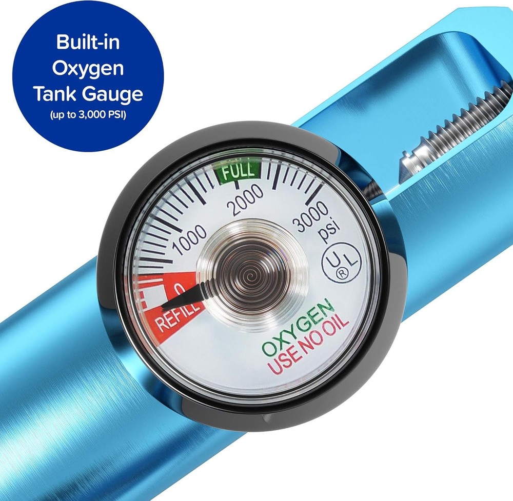 Ozone Therapy Low Flow Oxygen Regulator – Easy to Use – Works with Ozone...