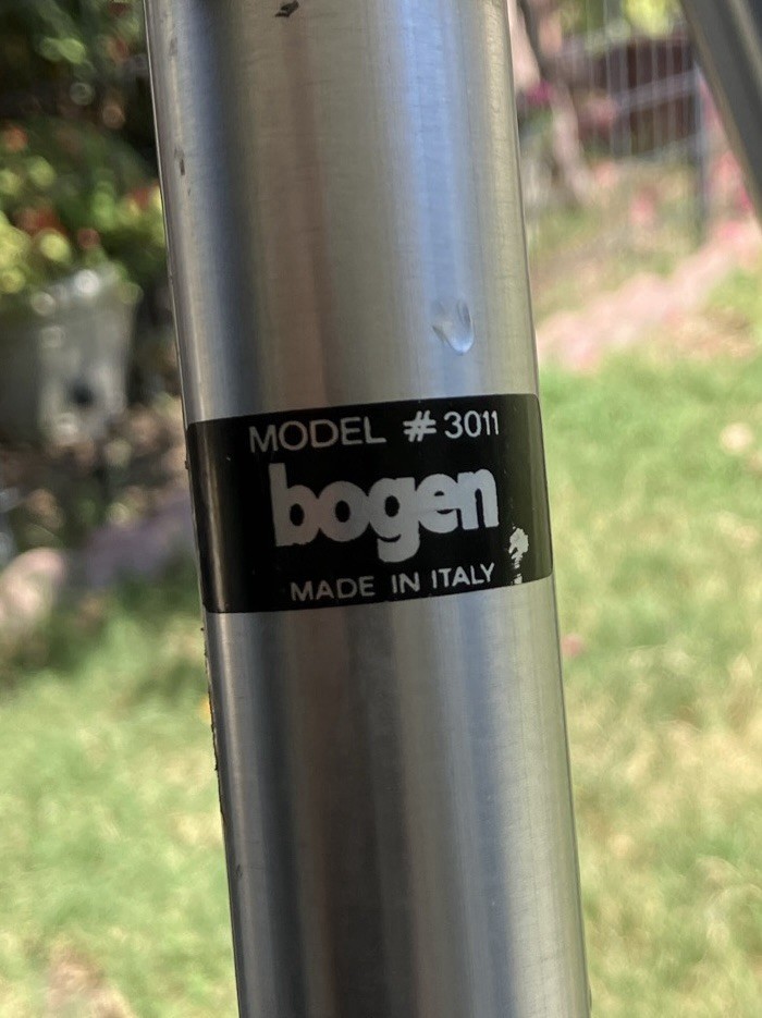 Bogen 3011 Camera Tripod Heavy Duty Very Stable.