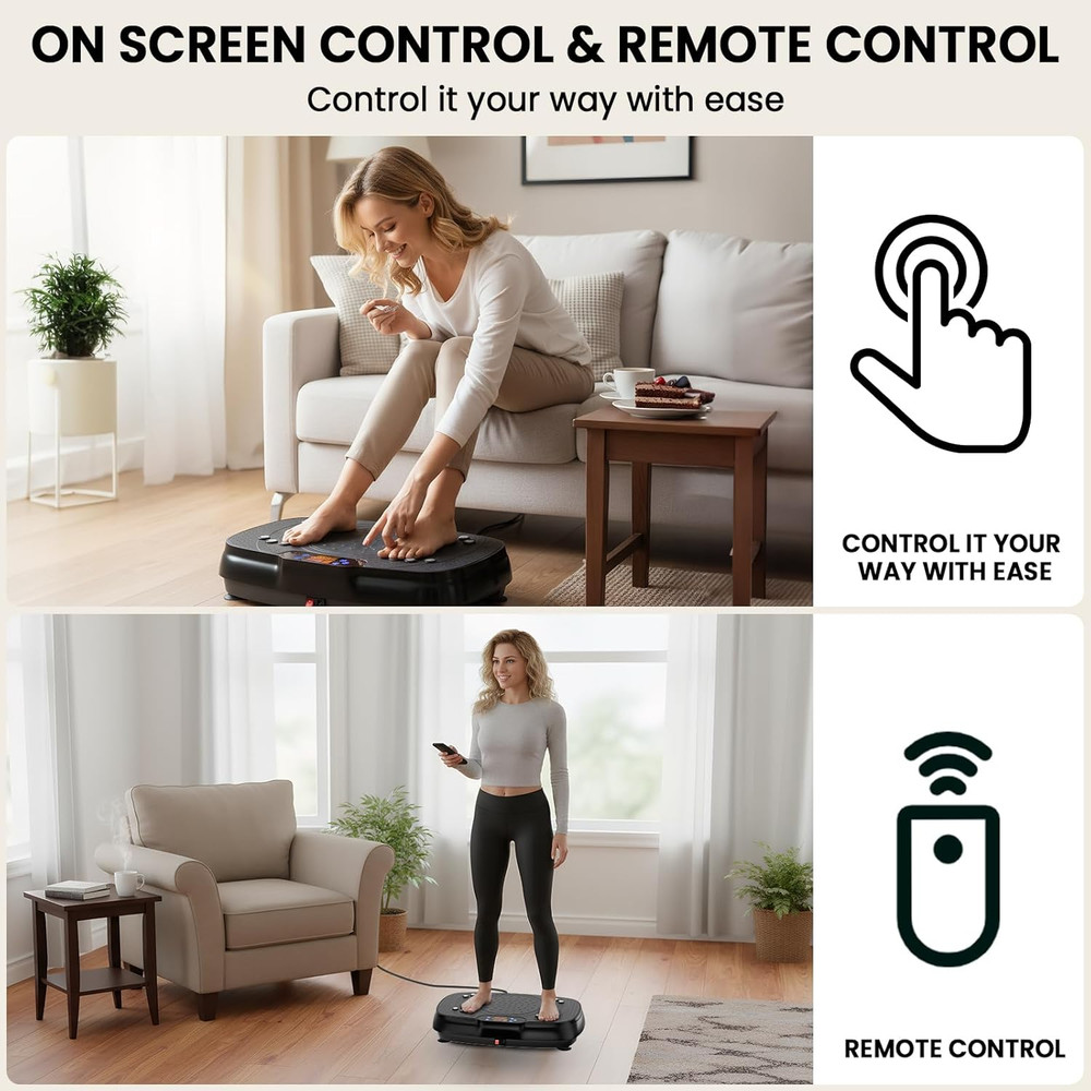 Vibration Plate Exercise Machine, 400Lbs Shake Plate Whole Body Workout