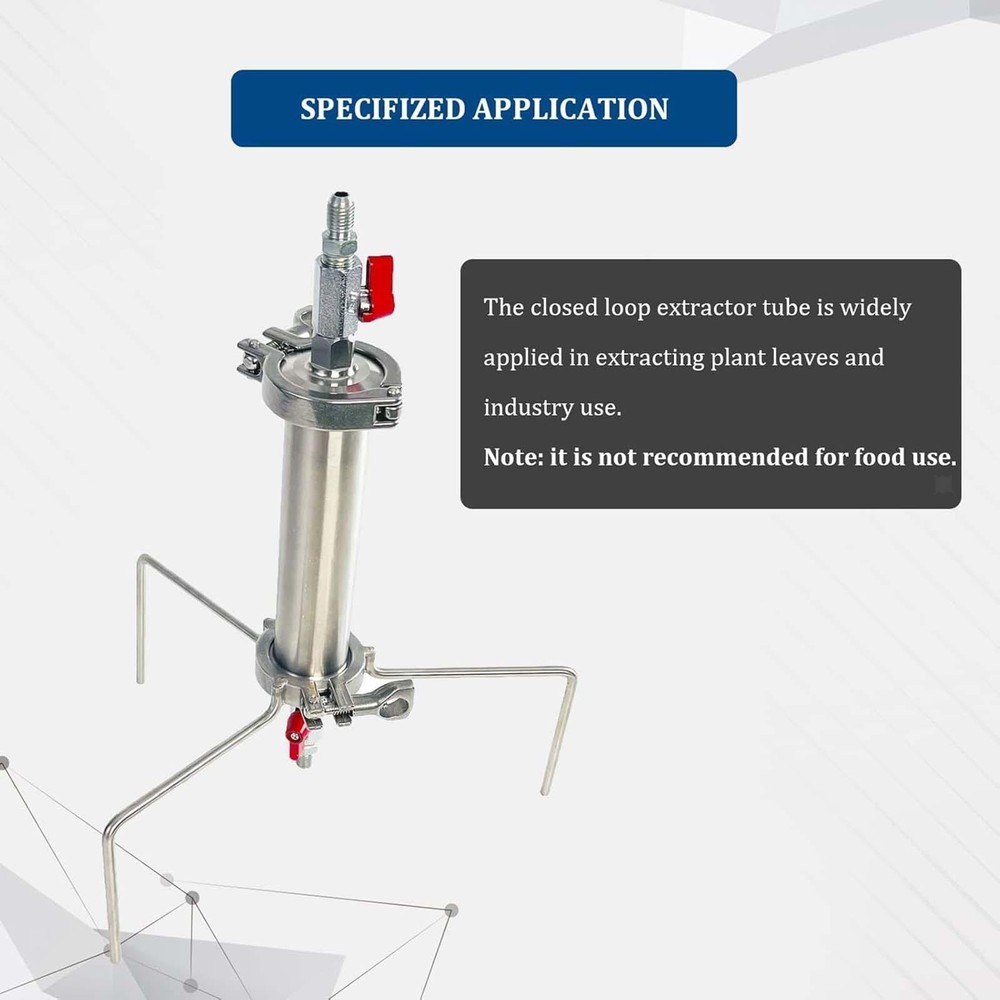 Closed Loop Extractor Extracting from Plant Leaves Rustproof Valve Extraction